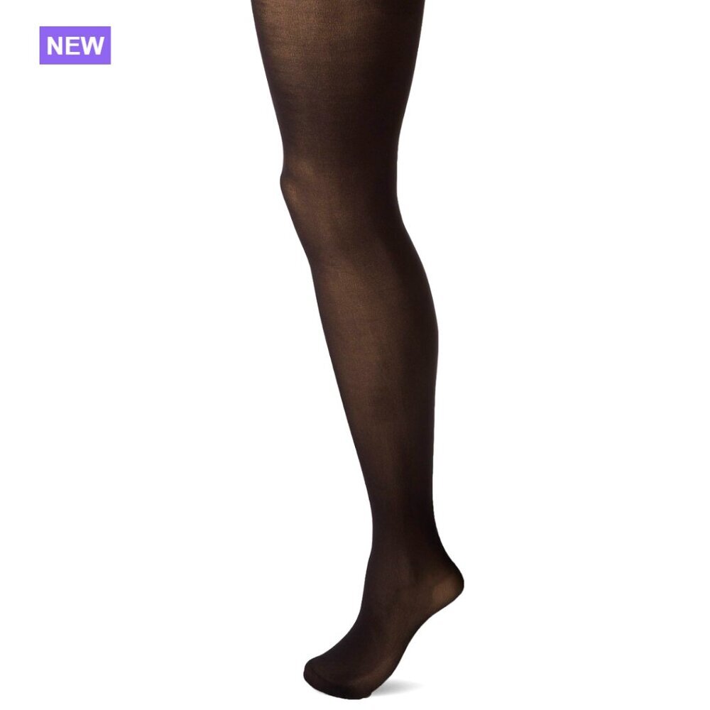 Opaque Tights With Control Top 2 Pack, 82% Nylon 18% Spandex